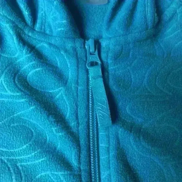 Fila Hoodie Fleece 1/3 Zip Pullover Sweater Athleisure  Teal - Picture 4 of 8